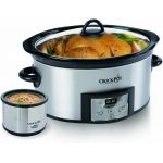 Crock-Pot SCCPMD1-CH Hook Up Connectable Entertaining System, Double Oval  1-quart, Metallic Charcoal
