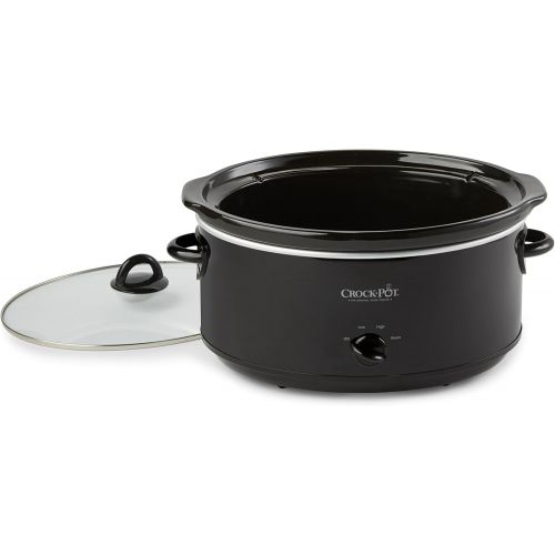 크록팟 Crock-Pot SCV800-B, 8-Quart Oval Manual Slow Cooker, Black