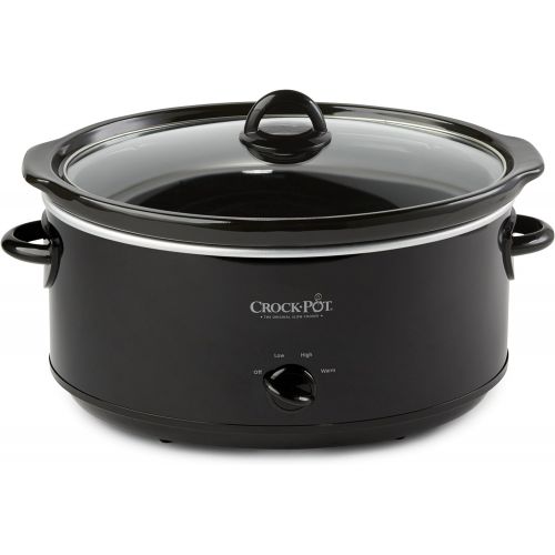 크록팟 Crock-Pot SCV800-B, 8-Quart Oval Manual Slow Cooker, Black