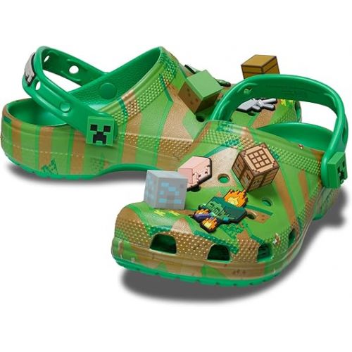 크록스 Crocs Unisex-Child Classic Minecraft Clog