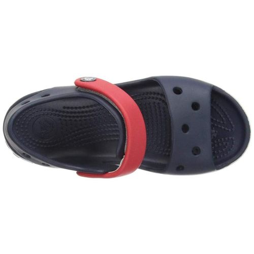 크록스 Crocs Kids Unisex Crocband Sandal (Toddler/Little Kid) Navy/Red 13 M US Little Kid