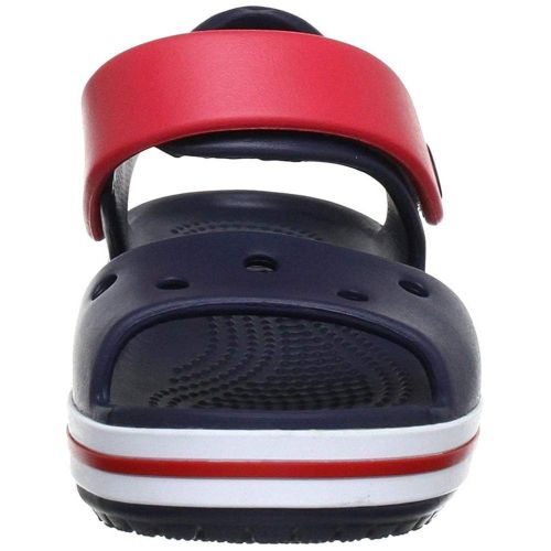 크록스 Crocs Kids Unisex Crocband Sandal (Toddler/Little Kid) Navy/Red 13 M US Little Kid