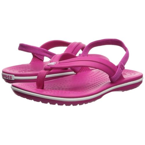 크록스 Crocs Kids Boys and Girls Crocband Strap Flip Flop