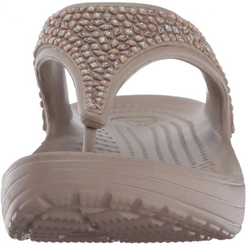 크록스 Crocs Womens Sloane Embellished Platform Flip