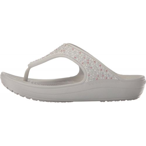 크록스 Crocs Womens Sloane Embellished Platform Flip