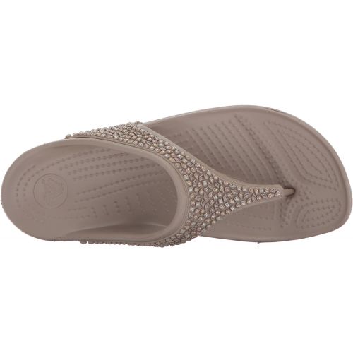 크록스 Crocs Womens Sloane Embellished Platform Flip