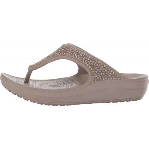 크록스 Crocs Womens Sloane Embellished Platform Flip