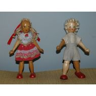 /Croloopy Polish Wooden Dolls - Vintage -