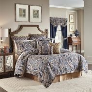 Croscill Aurelio 4 Piece King Comforter Set, Blue