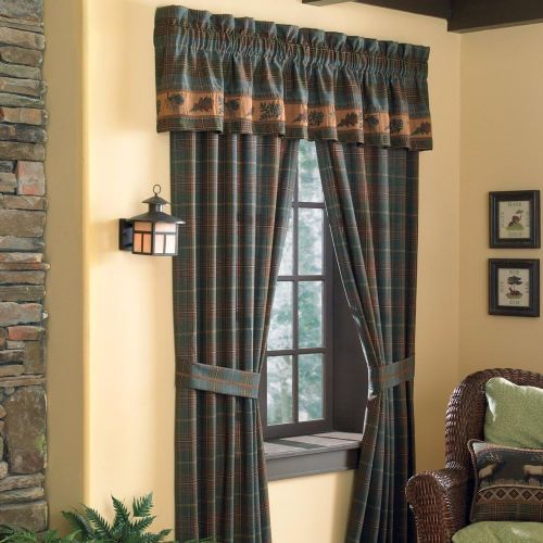  Croscill Caribou Pole Top Window Treatment Drapery, 82 by 84-Inch, Multicolor