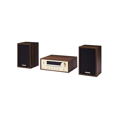 크로슬리 Crosley CR3503A-WA Parker Blueooth FM Radio and CD Player, Walnut