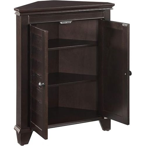 크로슬리 Crosley Furniture Lydia Corner Cabinet, Espresso