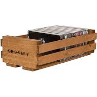 Crosley AC1043A-NA Small Cassette Storage Crate, Holds 12 Tapes, Natural