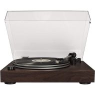 Crosley C8A-WA Belt-Driven Record Player Turntable with Built-in Pre-Amp, Adjustable Tonearm, AT3600L Cartridge, and Audio Grade MDF Plinth, Walnut