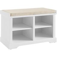 Crosley Furniture Anderson Entryway Storage Bench, White