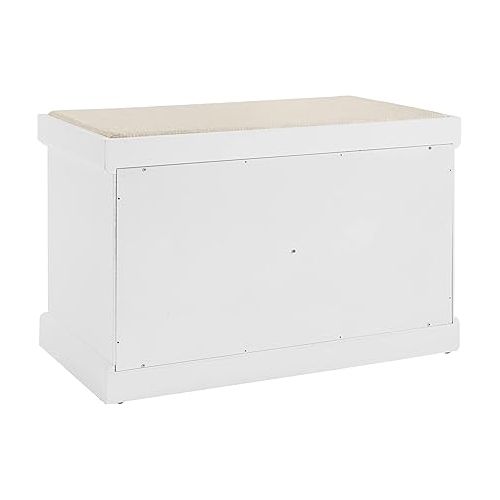 크로슬리 Crosley Furniture Anderson Entryway Storage Bench, White