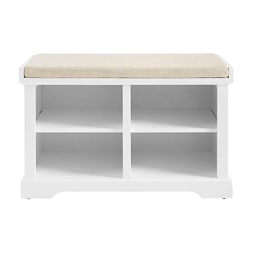 크로슬리 Crosley Furniture Anderson Entryway Storage Bench, White