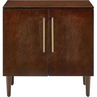 Crosley Furniture Everett Console Cabinet, Mahogany
