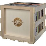 Crosley AC1017A-NA Stackable Record Storage Crate Holds up to 40 Albums, Natural