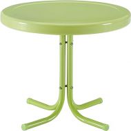 Crosley Furniture CO1011A-KL Griffith Retro Metal Outdoor Side Table, Key Lime