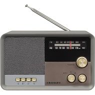 Crosley CR3036D-CL Tribute Vintage AM/FM Bluetooth Radio, Charcoal