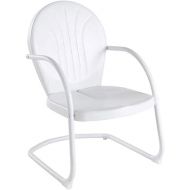 Crosley Furniture Griffith Metal Outdoor Chair - White