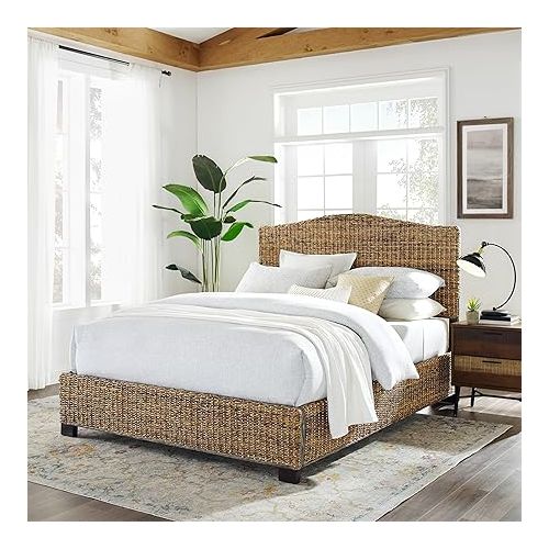 크로슬리 Crosley Furniture Serena Bed Set, King, Banana Leaf