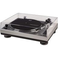 Crosley C100A-SI Belt-Drive Turntable Record Player with Adjustable Counterweight, Silver