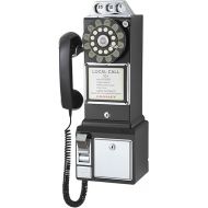 Crosley CR56-BK 1950's Payphone with Push Button Technology, Black