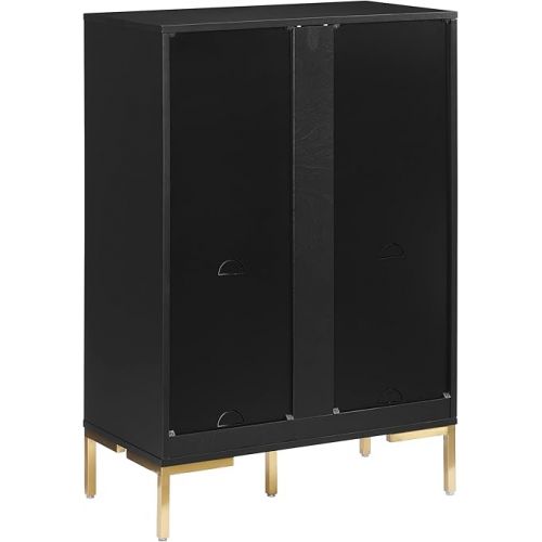 크로슬리 Crosley Furniture Juno Record Storage Cube Bookcase, Black