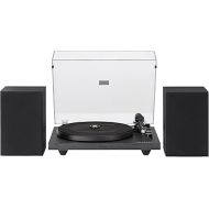 Crosley C62B-BK Belt-Drive 2-Speed Vinyl Bluetooth Turntable Record Player with Included Speakers and Anti-Skate, Black