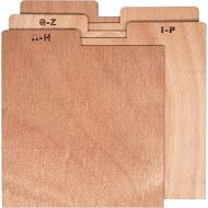 Crosley AC1045A-NA A-Z Wooden Crate Dividers (Set of 5), Natural