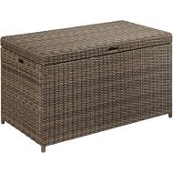 Crosley Furniture CO7305-WB Bradenton Outdoor Wicker Storage Bin - Weathered Brown