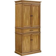 Crosley Furniture Parsons Pantry and Kitchen Storage, Natural Finish