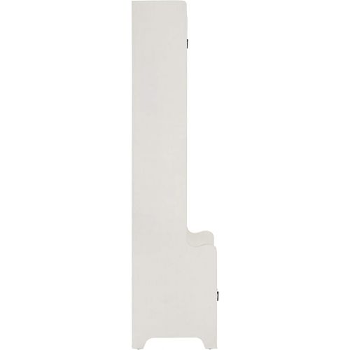 크로슬리 Crosley Furniture CF6016-WH Fremont Tower Entryway Hall Tree with Storage, Distressed White