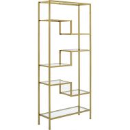 Crosley Furniture Sloane Modern Glass Etagere, Gold