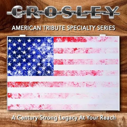 크로슬리 Crosley American Tribute 7cf Mini Deep Chest Freezer: Small & compact w/USA flag bunting outside lid. The best 4 garage, apartment, dorm, bar, bedroom, ice cream, frozen food & big family meat packs