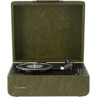 Crosley CR6255A-FG Mercury Vintage 3-Speed Bluetooth in/Out Turntable with Built-in Speakers, Forest Green