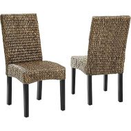 Crosley Furniture Edgewater Dining Chair, Set of 2, Seagrass