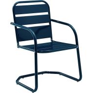 Crosley Furniture CO1030-NV Brighton Retro Metal Chair, Navy