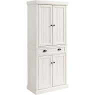 Crosley Furniture Seaside Kitchen Pantry Cabinet - Distressed White