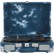 Crosley CR8005F-IN Cruiser Plus Vintage 3-Speed Bluetooth in/Out Suitcase Vinyl Record Player Turntable, Indigo