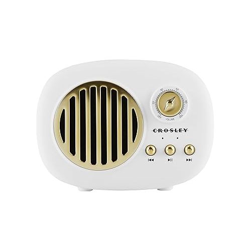 크로슬리 Crosley CR3044A-WH Piper Portable Bluetooth Speaker, White