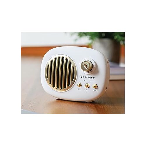 크로슬리 Crosley CR3044A-WH Piper Portable Bluetooth Speaker, White