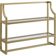 Crosley Furniture Aimee Wall Shelf, Gold