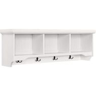 Crosley Furniture Seaside Wall Mounted Storage Shelf, Distressed White