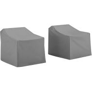 Crosley Furniture MO75002-GY Heavy-Gauge Reinforced Vinyl 2-Piece Furniture Cover Set (2 Chairs), Gray