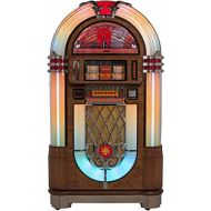 Crosley Slimline Full Size CD Jukebox with Bluetooth and Percolating Bubble Tubes - Holds 80 CDs