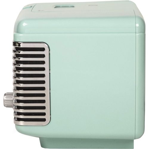 크로슬리 Crosley CR612B-AB Corsair Tabletop AM/FM Bluetooth Radio with CD Player and Dual Alarm Clock, Aqua Blue