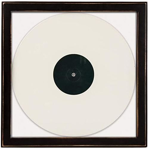 크로슬리 Crosley AC1006A-BK Wood Vinyl Record Frame, Black